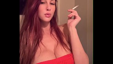 Italian MILF Artemisia Love Smoking Topless